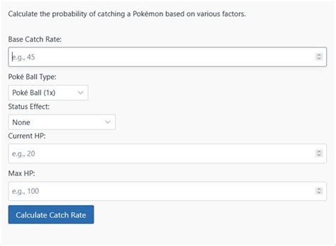 catch rate calculator gen 8|capture rate calculator gen 8.